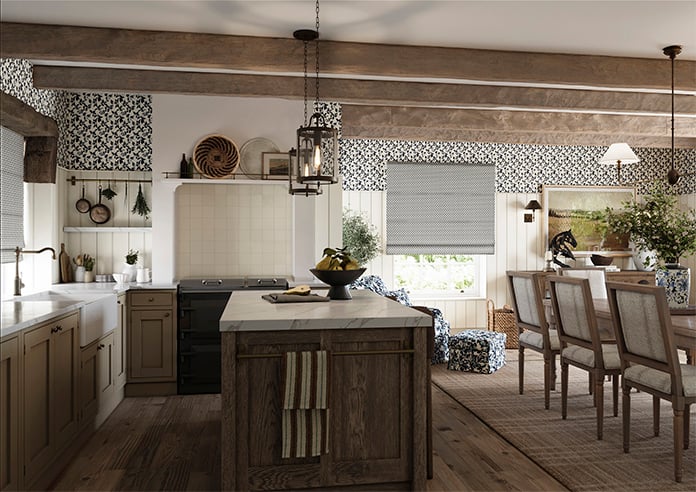 Scallop and Bud, Hudds - Roman Blind - Image 6